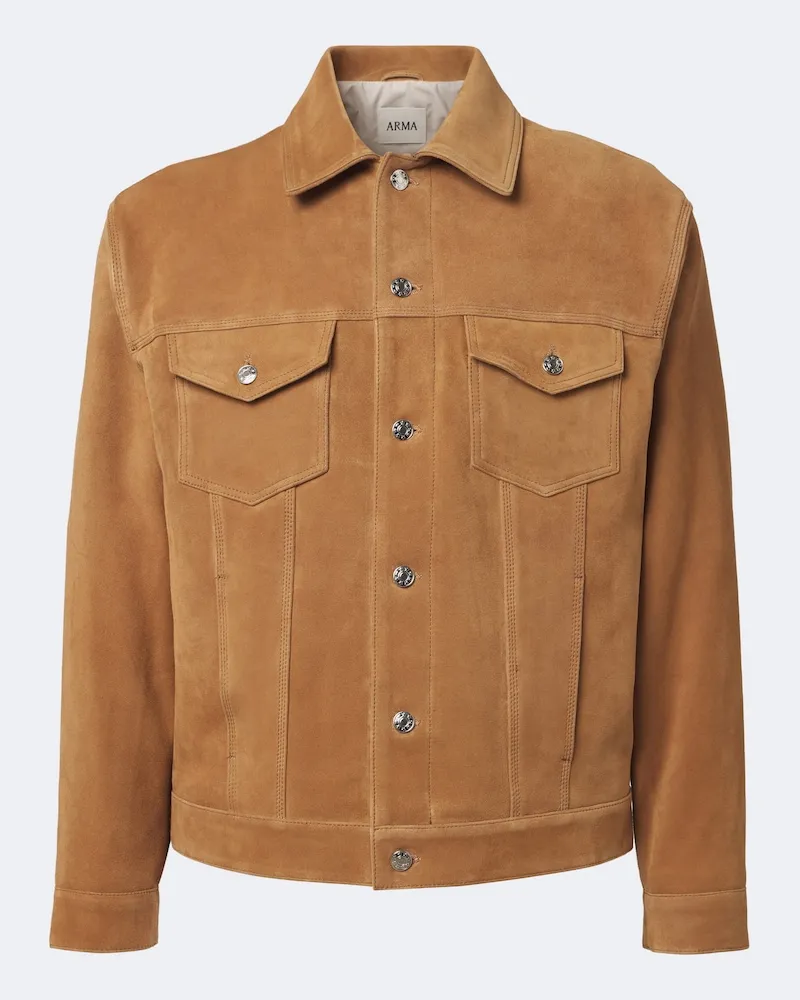 Arma Jacke Karis aus Veloursleder Beige