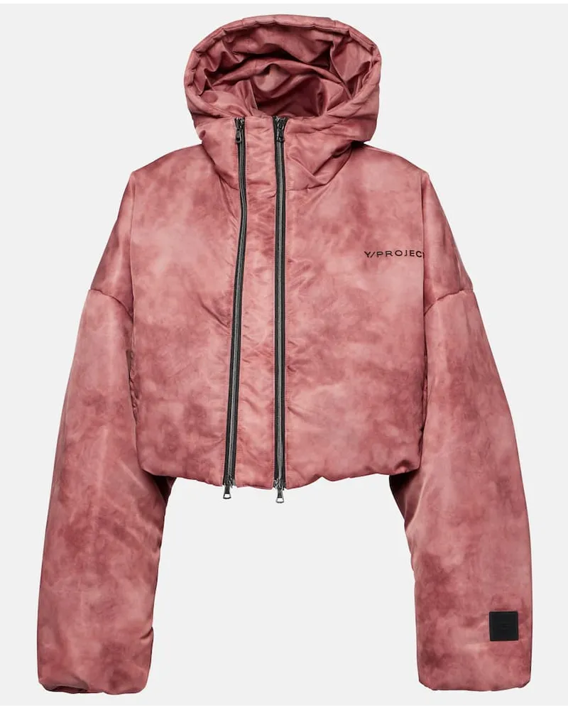 Y/PROJECT Wattierte Cropped-Jacke Pink
