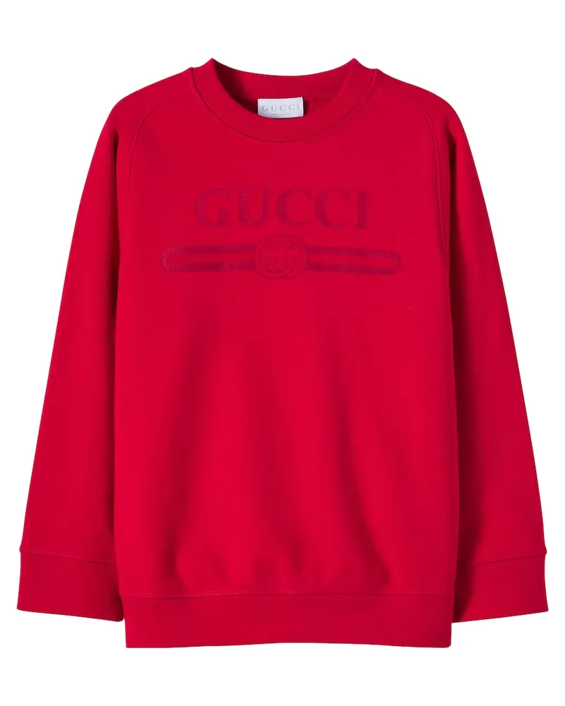 Gucci Sweatshirt aus Baumwoll-Jersey Rot
