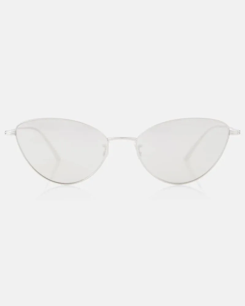 KHAITE X Oliver Peoples Cat-Eye-Sonnenbrille 1998C Silber