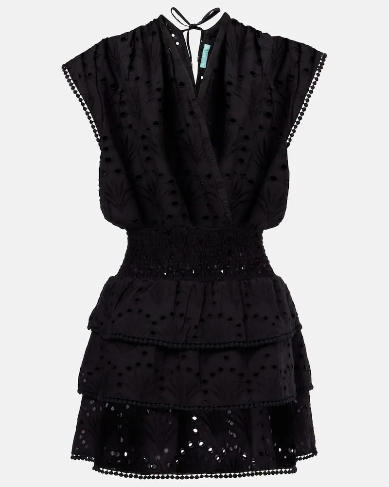 Melissa Odabash Minikleid Jess aus Baumwolle Schwarz