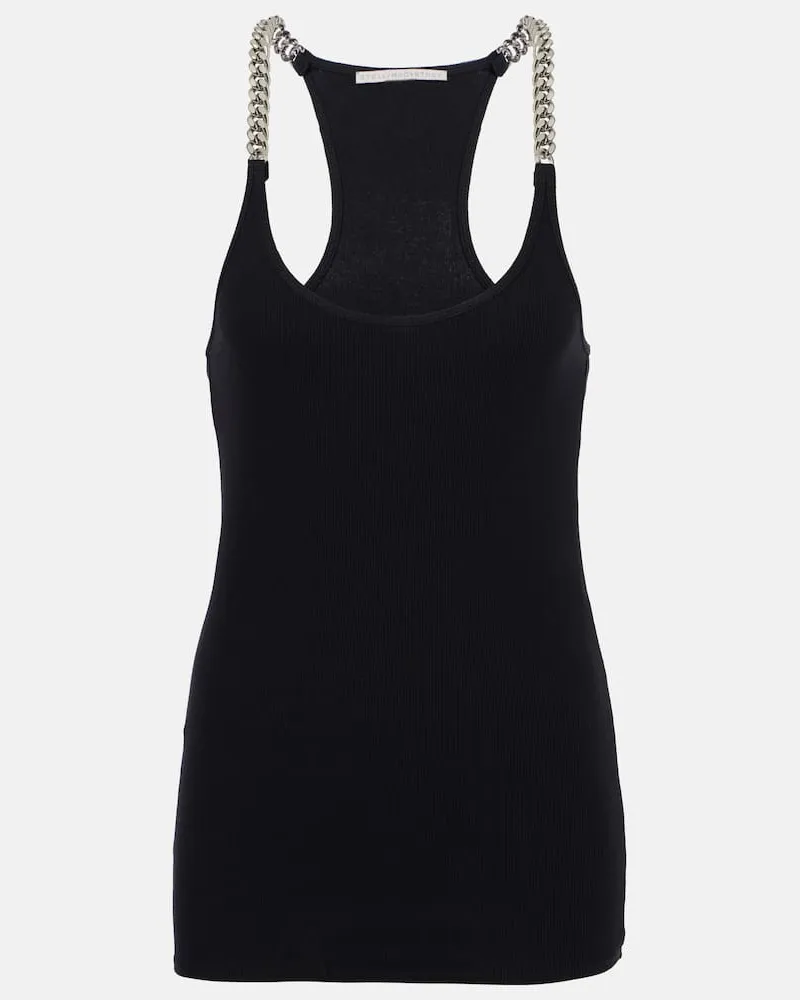 Stella McCartney Top aus einem Baumwollgemisch Schwarz