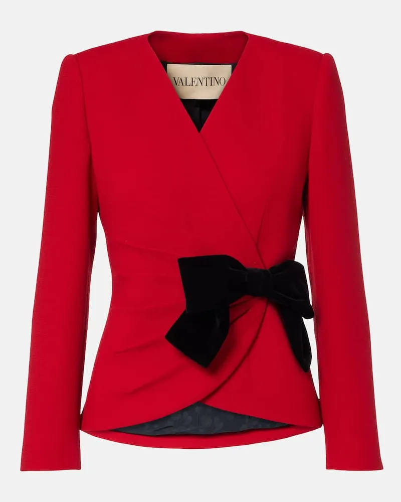 Valentino Garavani Jacke aus Schurwolle Rot