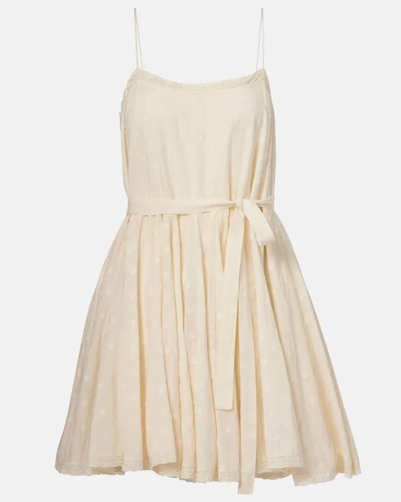 Ulla Johnson Minikleid Beatriz aus Baumwolle Weiß