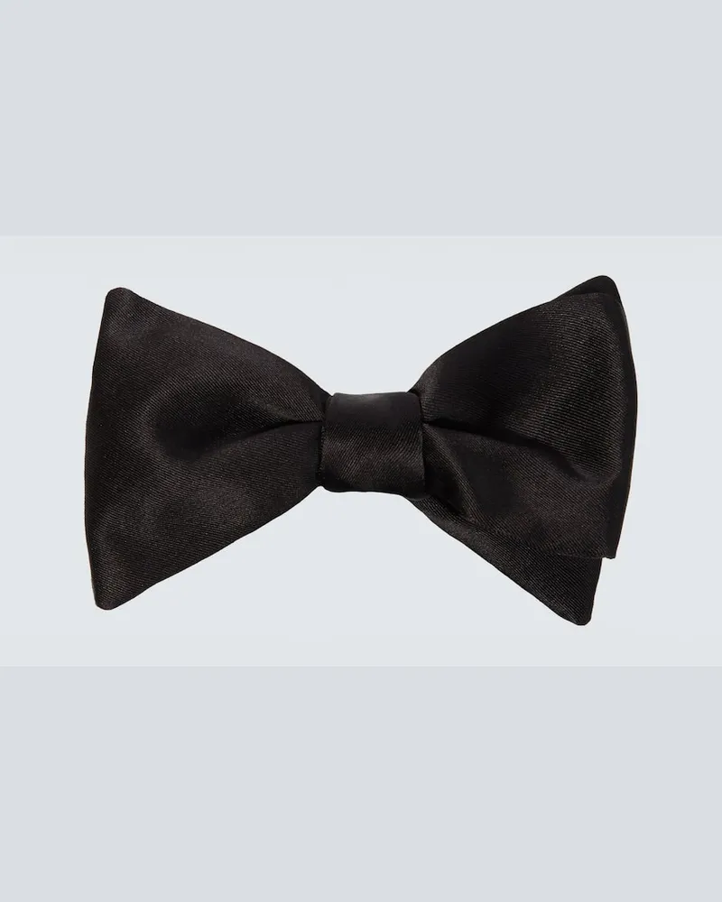 Giorgio Armani Fliege aus Seide Schwarz