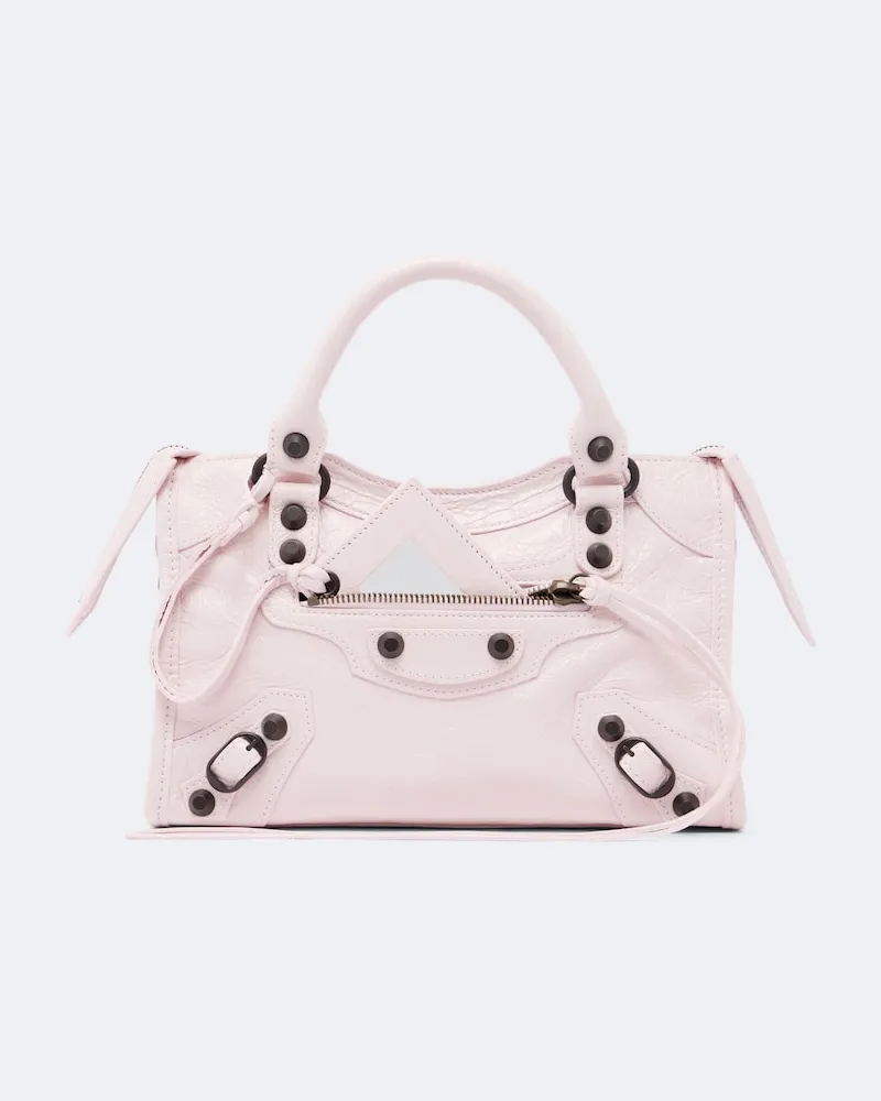 Balenciaga Henkeltasche Le City Mini aus Leder Rosa