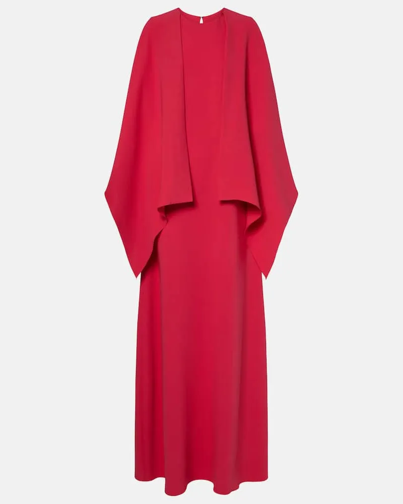 Oscar de la Renta Robe aus einem Seidengemisch Rot