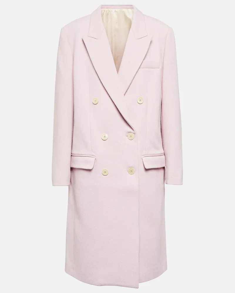 Isabel Marant Mantel Fantine aus Wolle und Baumwolle Rosa
