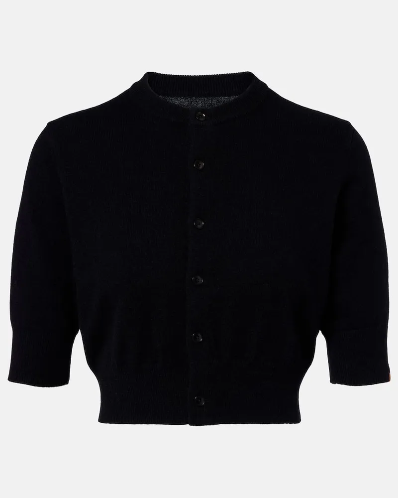 extreme cashmere Cardigan N°474 Super Little aus Kaschmir Schwarz