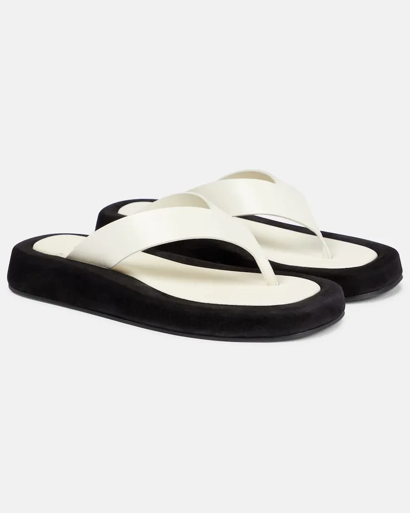 The Row Sandalen Ginza aus Leder Weiß