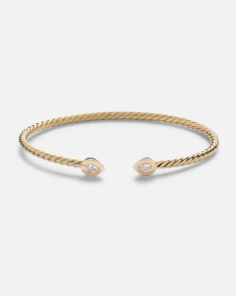 David Yurman Armreif Petite Modern Renaissance® Cablespira® aus 18kt Gelbgold mit Diamanten Gold
