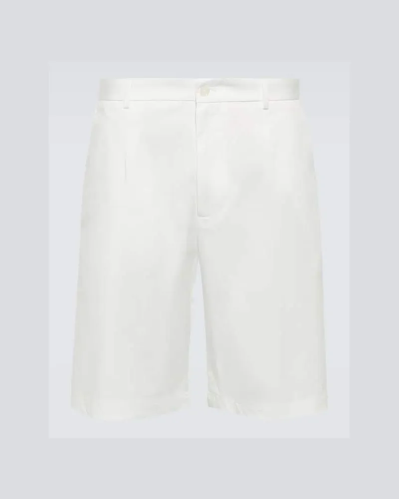 Dolce & Gabbana Bermuda-Shorts aus einem Baumwollgemisch Weiß