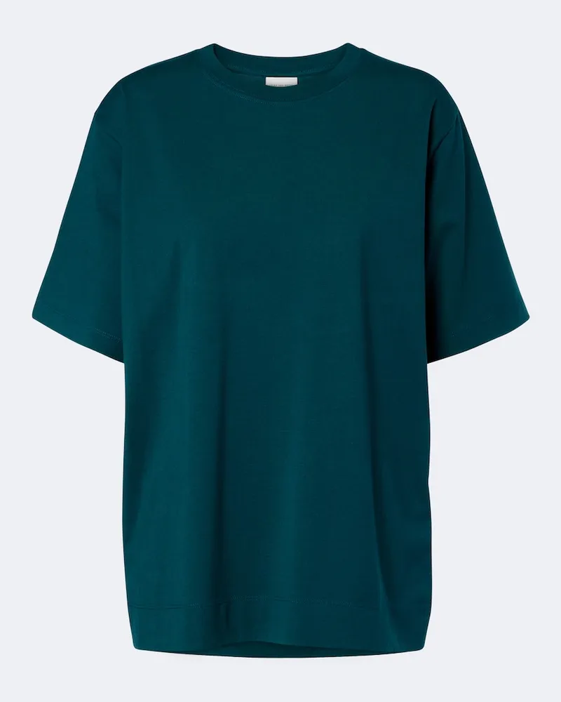 Dries van Noten T-Shirt aus Baumwoll-Jersey Grün