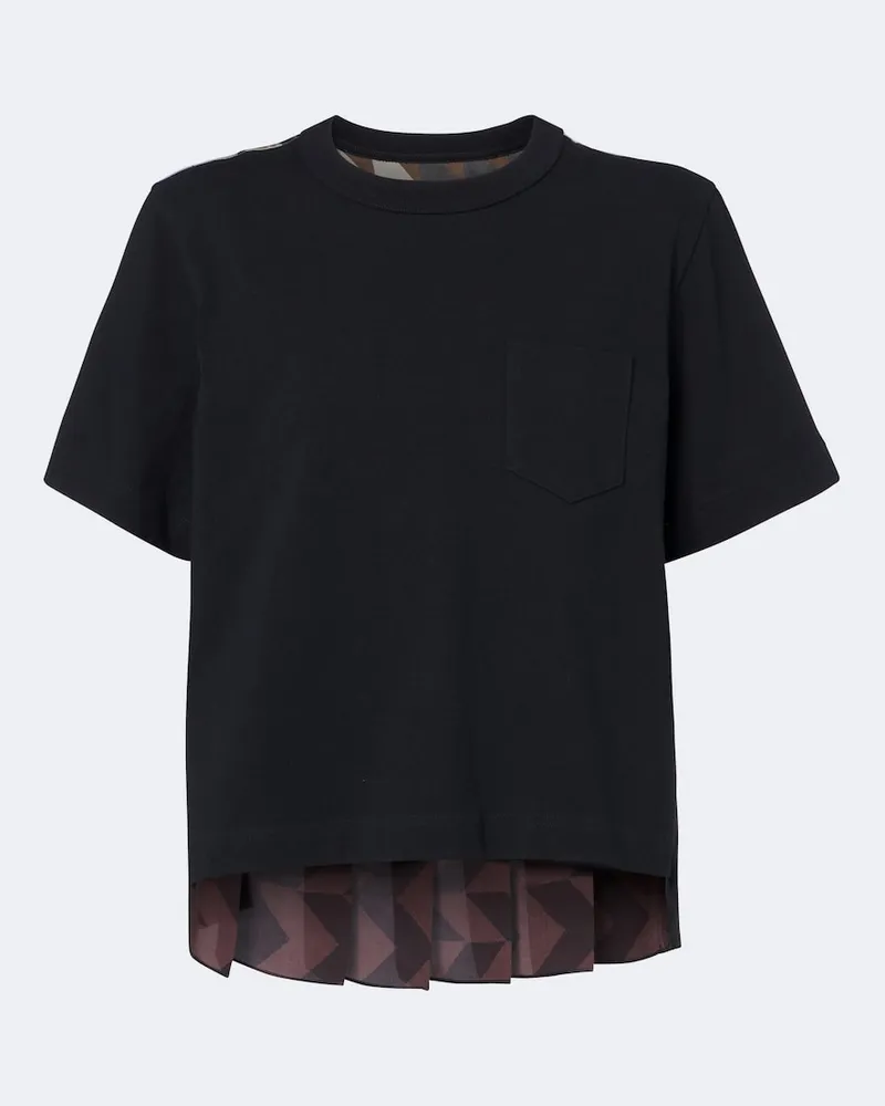 Sacai X A.P.C. T-Shirt aus Baumwolle Multicolor