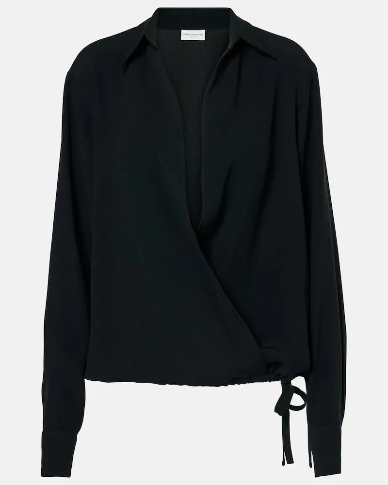 Dries van Noten Bluse Schwarz