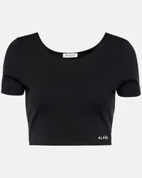 Alaïa Alaia Cropped-Top Schwarz