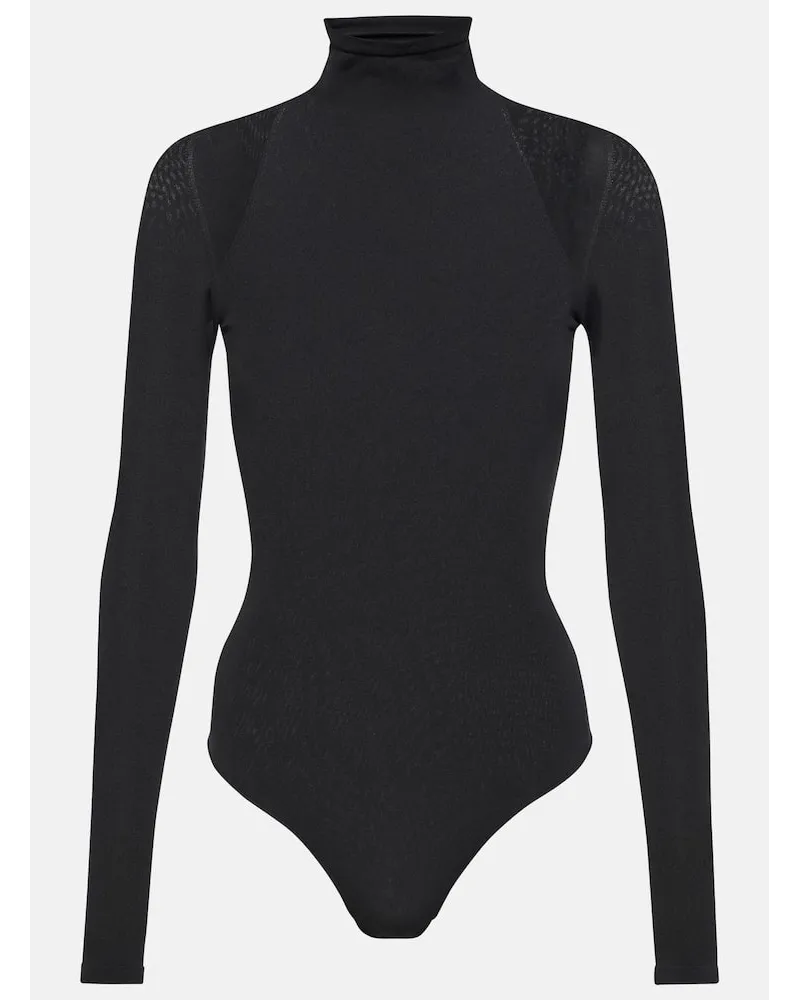 Alaïa Alaïa Body aus Jersey Schwarz