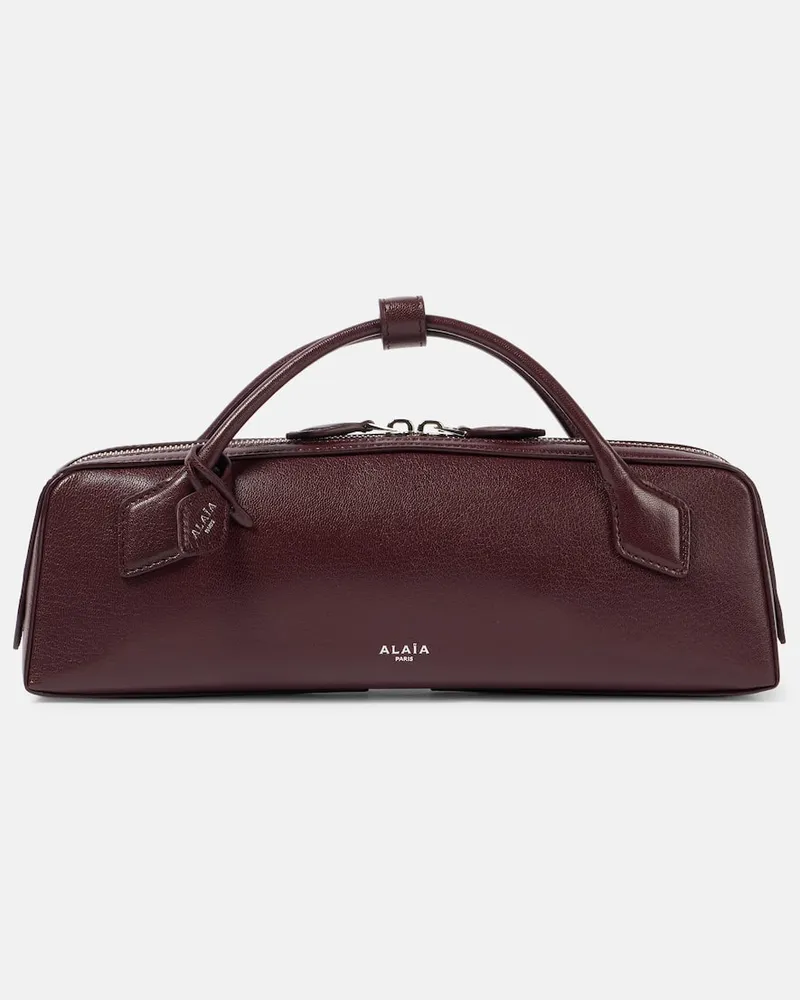 Alaïa Alaïa Clutch Le Teckel aus Leder Burgund