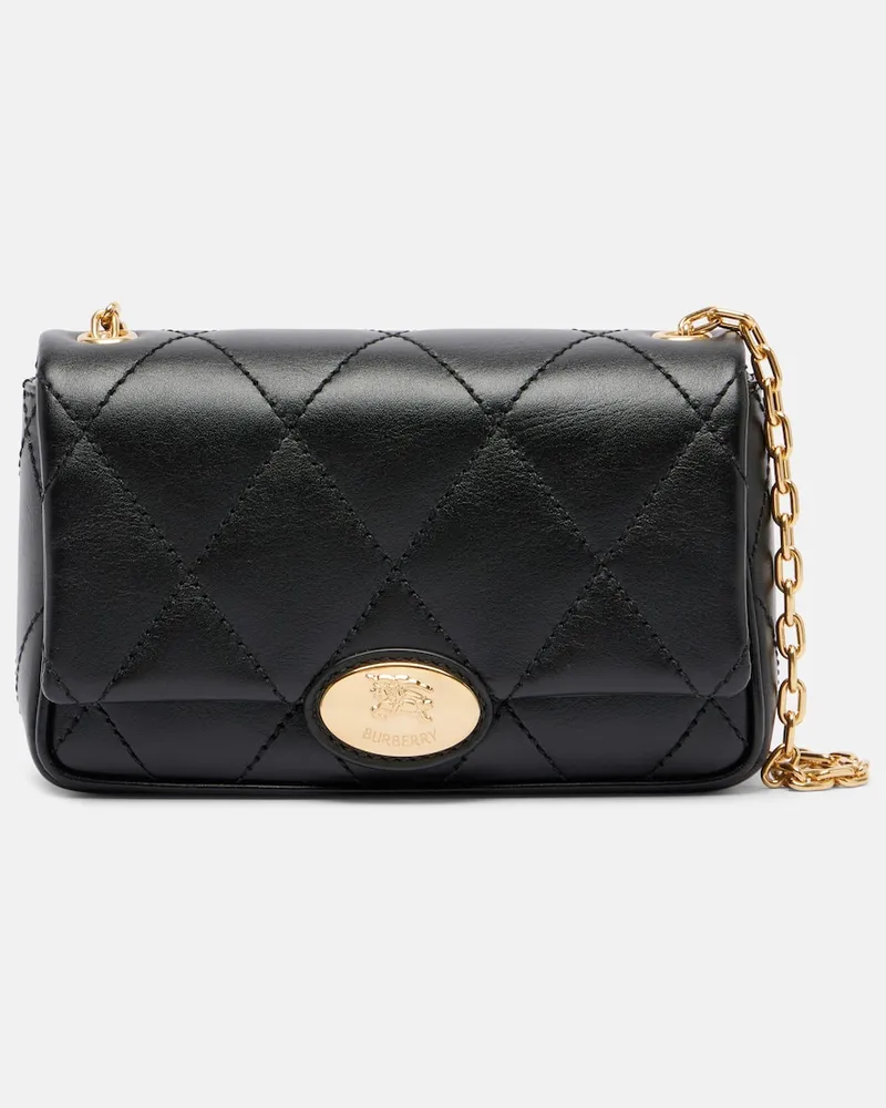 Burberry Schultertasche Small aus Leder Schwarz