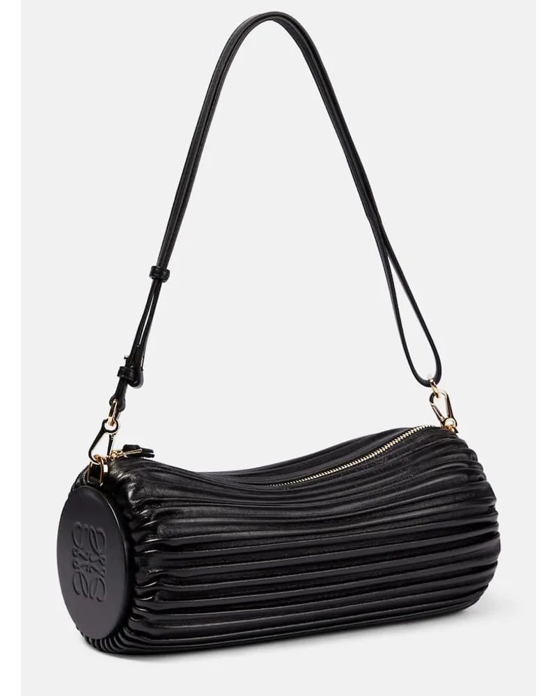 Loewe Schultertasche Bracelet aus Leder Schwarz