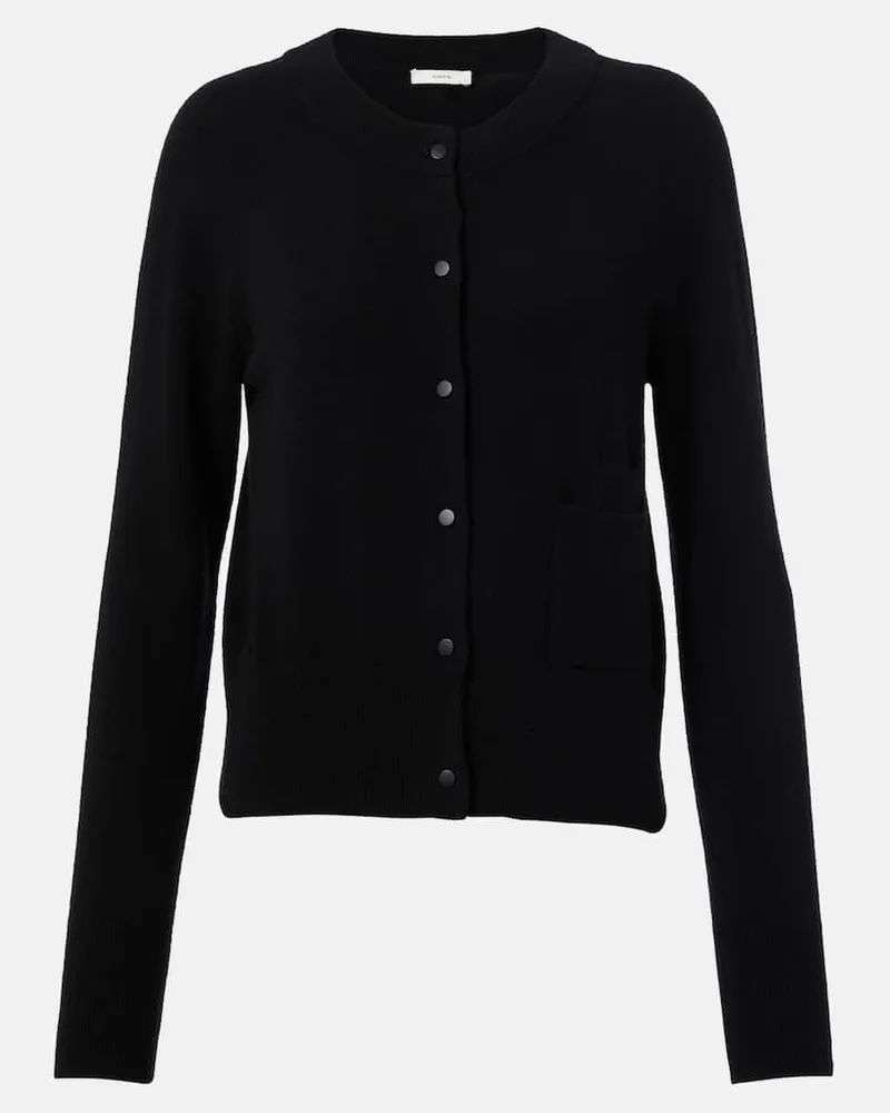 Vince Cardigan aus einem Wollgemisch Schwarz