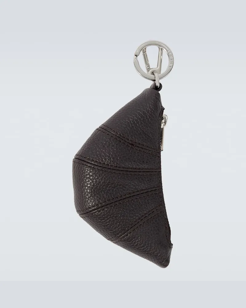 Christophe Lemaire Taschenanhänger Croissant aus Leder Braun