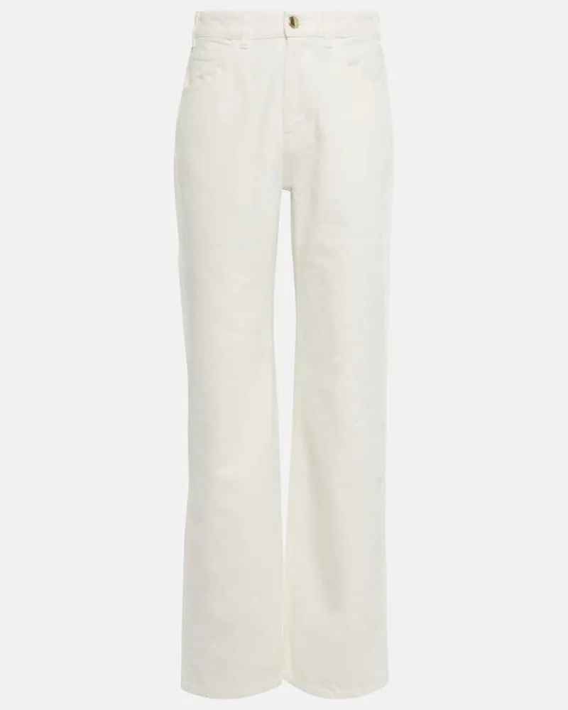 Chloé Chloé High-Rise Straight Jeans Weiß