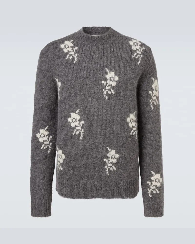 Jil Sander Pullover aus einem Alpakawollgemisch Grau
