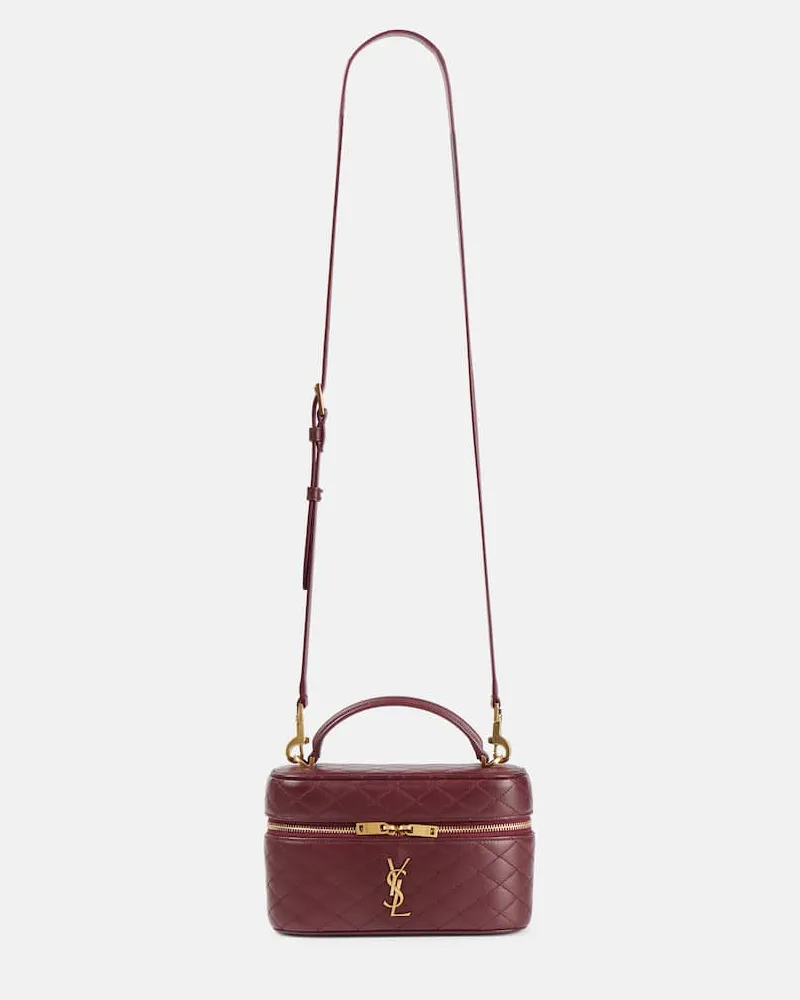 Saint Laurent Schultertasche Gaby aus Lackleder Rot