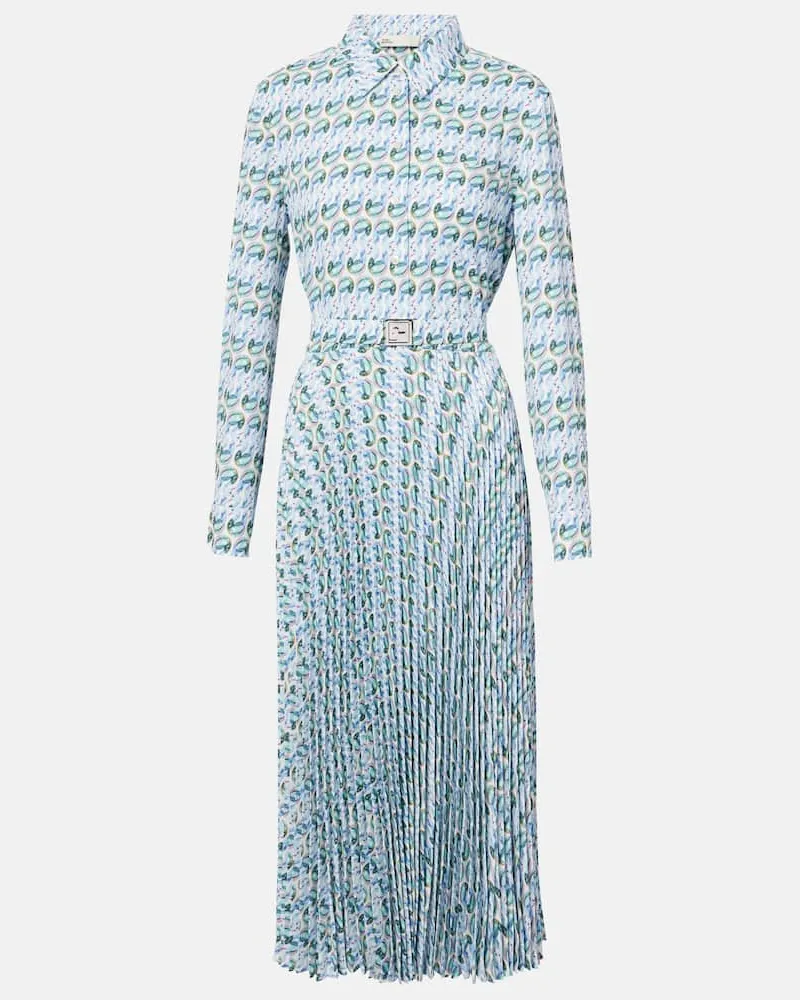 Tory Burch Bedrucktes Midikleid aus Twill Multicolor