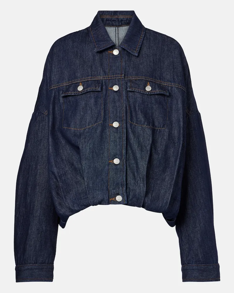 Dries van Noten Jeansjacke Blau