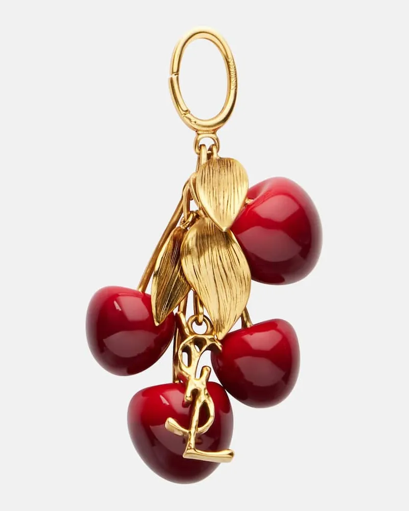 Saint Laurent Taschenanhänger Cassandre Gold