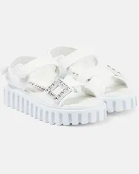 Roger Vivier Plateausandalen Viv‘ Go-Thick Weiss