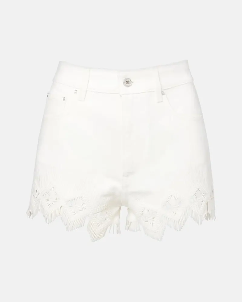 Paco Rabanne Shorts aus Baumwolle Weiß