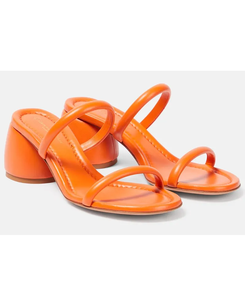 Gianvito Rossi Sandalen aus Leder Orange