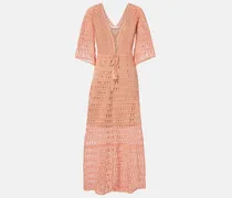 Midikleid aus Häkelstrick
