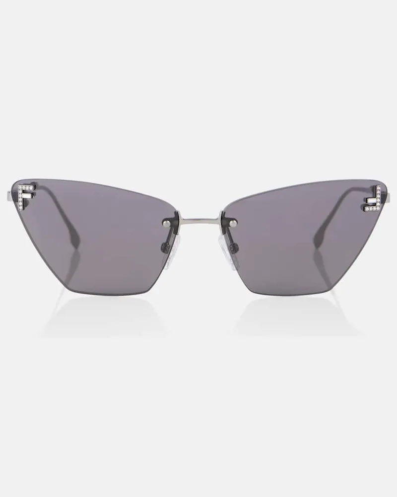 Fendi Cat-Eye-Sonnenbrille Grau