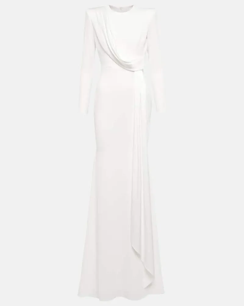 Alex Perry Bridal Robe Maxwell aus Satin Weiß