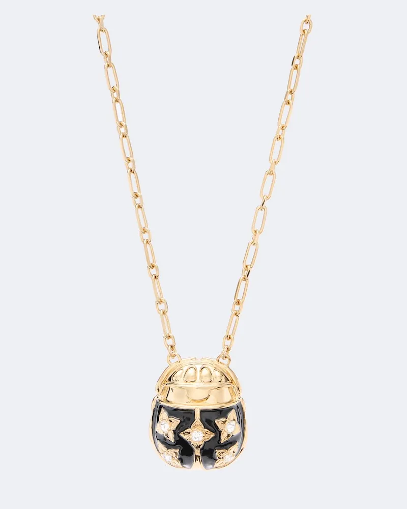 La DoubleJ Verzierte Halskette Lady Scarab Gold