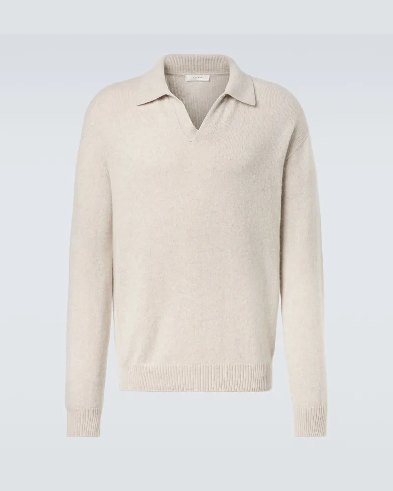 The Row Polopullover Leach aus Kaschmir Beige