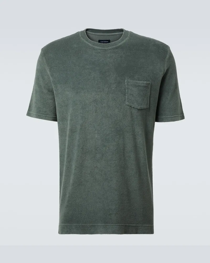 Thom Sweeney T-Shirt aus Baumwoll-Jersey Grün