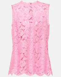 Dolce & Gabbana Top aus Spitze Pink