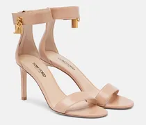 Verzierte Sandalen Padlock aus Leder