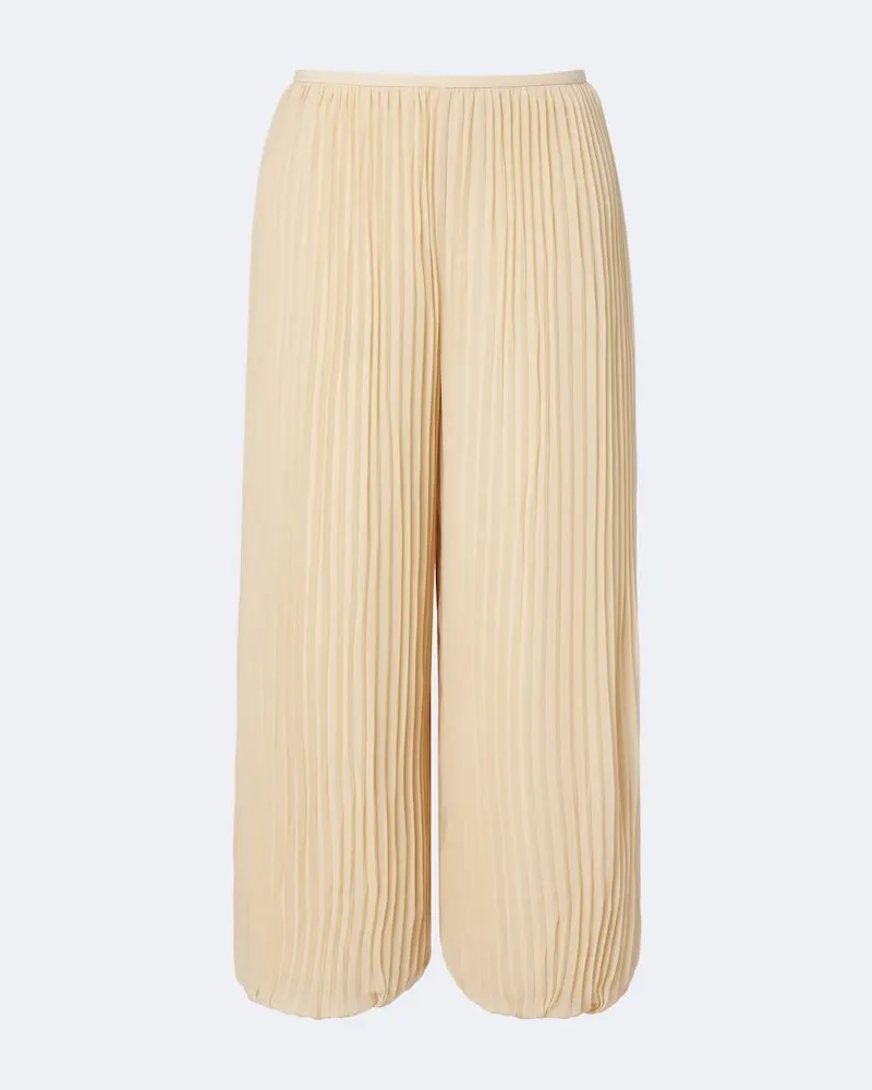 Zimmermann Ballonhose aus Chiffon Beige