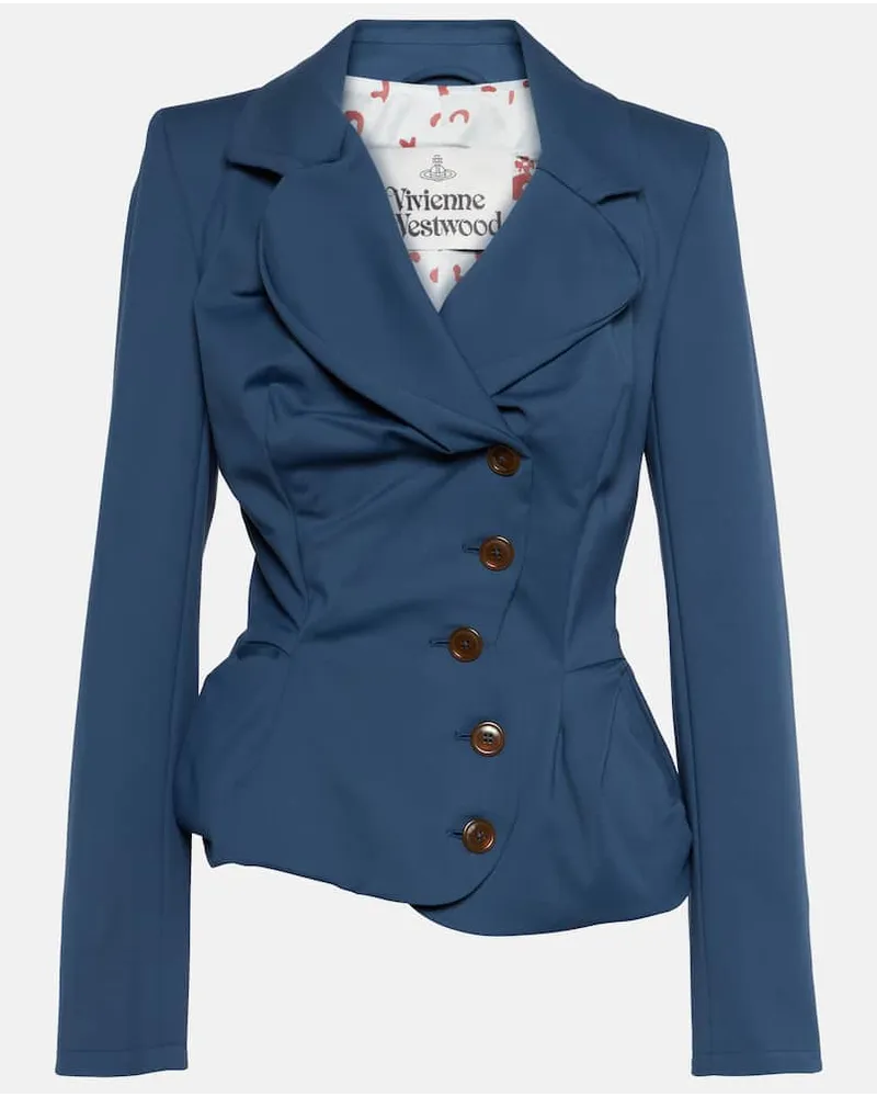 Vivienne Westwood Blazer aus einem Baumwollgemisch Blau