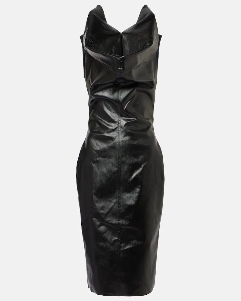 Rick Owens Robe aus einem Baumwollgemisch Schwarz