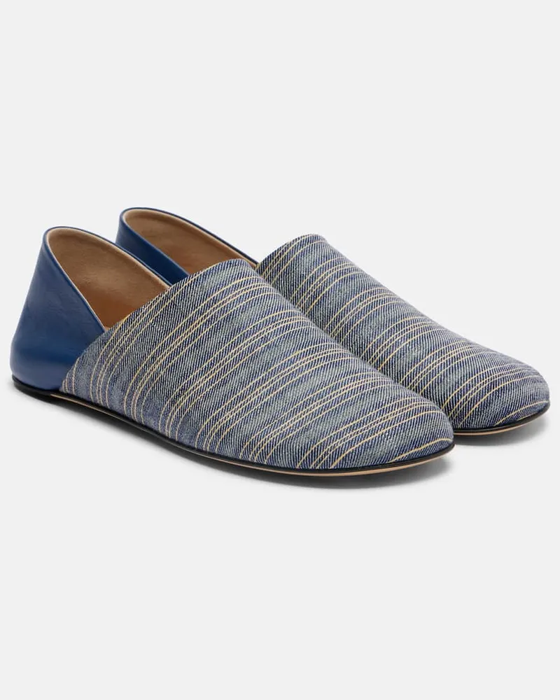 J.W.Anderson Slip-Ons mit Leder Blau