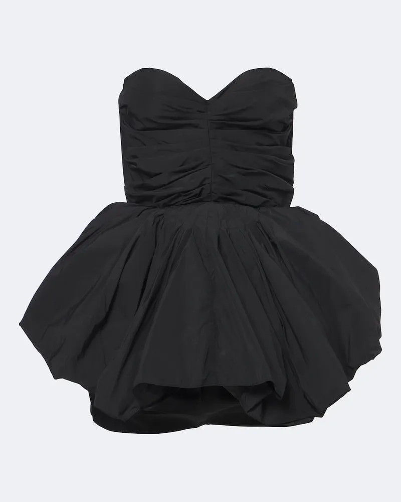 Magda Butrym Bustier-Kleid aus Wolle Schwarz