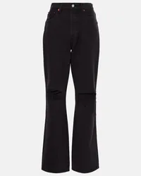 RE/DONE High-Rise Flared Jeans 90s Schwarz