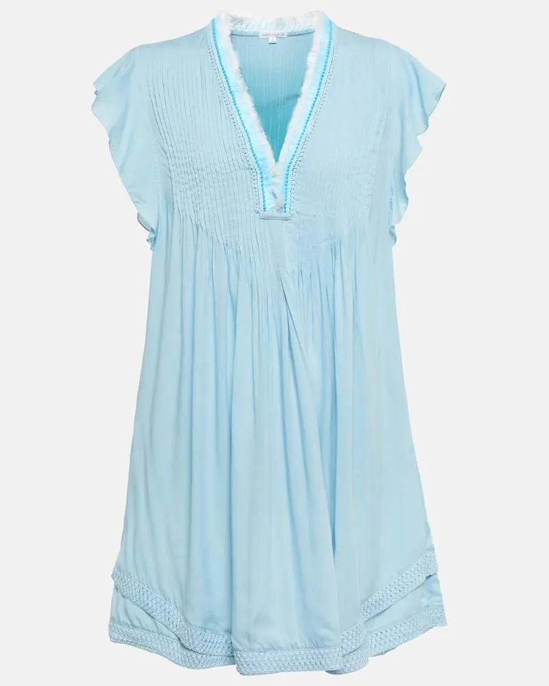 Poupette St Barth Minikleid Sasha Blau